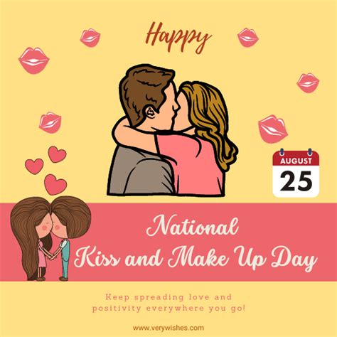 National Kiss And Make Up Day Aug 25 Wishes History Messages Quotes Hashtags Very Wishes
