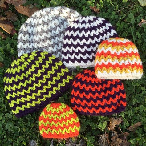 Quick And Simple Chevron Hat Pattern By Kayla Pins Crochet Patterns