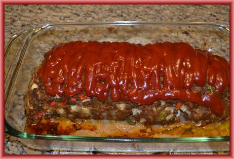 This vintage meatloaf recipe includes heinz 57 sauce for flavor along with seasoned breadcrumbs, some chopped onion, and an egg. Traditional Southern Meatloaf | Mrs. Wifestine Palmer