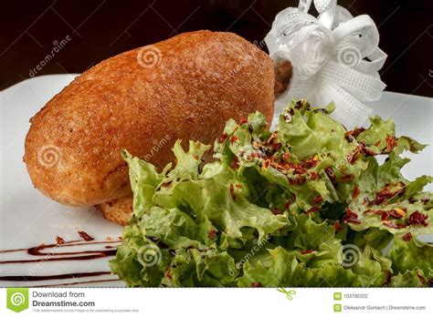 Chicken Cutlets With Lettuce Leaves Ukrainian Tradition Of Nutrition