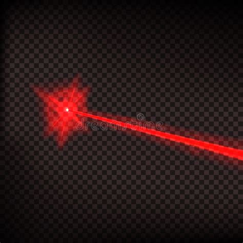 Abstract Red Laser Beam Laser Security Beam On Transparent Background