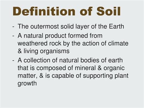 Ppt Definition Of Soil Powerpoint Presentation Free Download Id