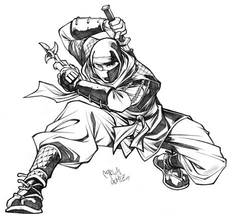 Ninja Sketch Commission By Carlosgomezartist On Deviantart
