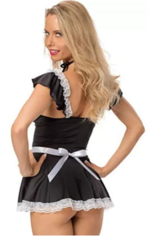 Naughty Maid Costume Sexy Maid Costume Sexy Roleplay Etsy