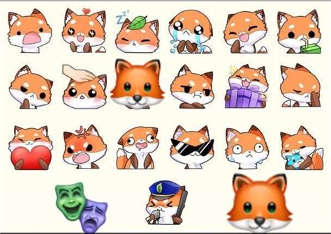 Pre Made Fox Emotes For Twitch Discord Youtube Usage By Miivei