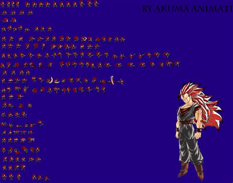 Evil Goku Evil Ssj 3 Sprite Sheet Jus By Akuma Animation098 On Deviantart