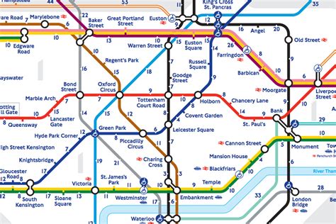 Londons Walk The Tube Map Reveals The Real Distance Between Stations