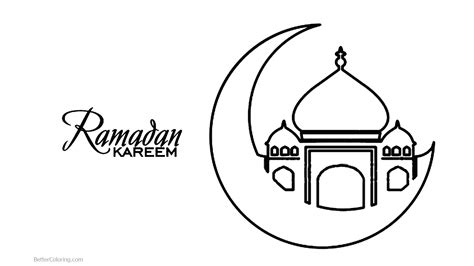 Detail Mewarnai Kaligrafi Ramadhan Koleksi Nomer 34