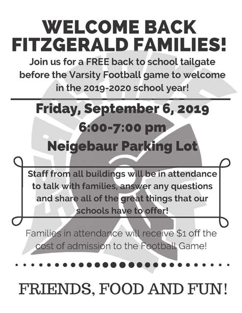 Fitzgerald Public Schools Welcome Back Fitzgerald Families Fitzgerald