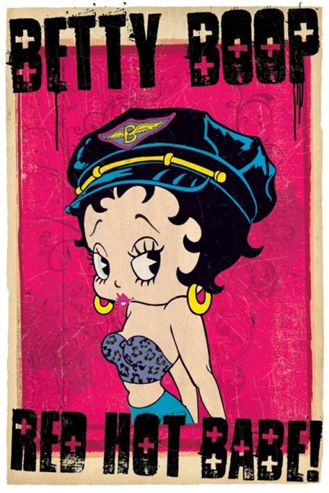 Betty Boop Posters Betty Boop Red Hot Babe Poster Pp32618 Panic Posters