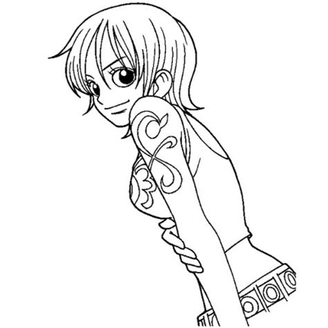 Coloring page - Nami | One Piece | Free printable coloring pages