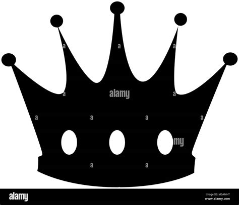 Corona Rey Icono Aislados Diseño Ilustración Vectorial Imagen Vector De