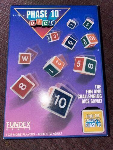 Vintage Phase 10 Dice 1993 Complete In Box Fundex Game 3925673189