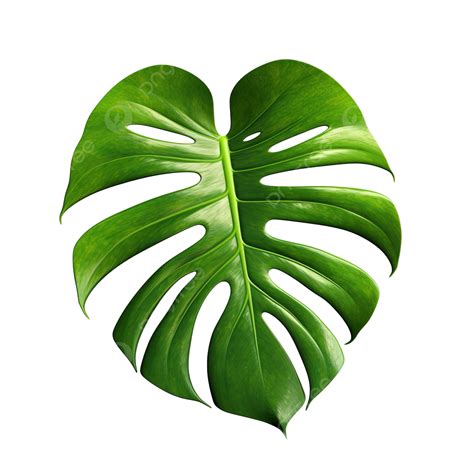 Tropical Jungle Monstera Leaves Swiss Cheese Leaf Tree Isolated Png