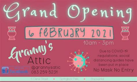 Grannys Attic Grand Opening Grannys Attic Brackenfell February 6