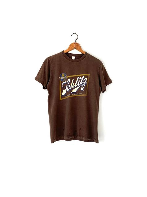 VTG SCHLITZ Beer Tshirt/Milwaukees Finest/70s Brown Graphic | Etsy | Beer tee, Beer tshirts ...