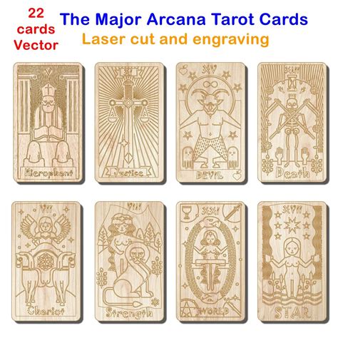 The Major Arcana Tarot Cards Tarot Svg Major Arcana Set 22 Etsy