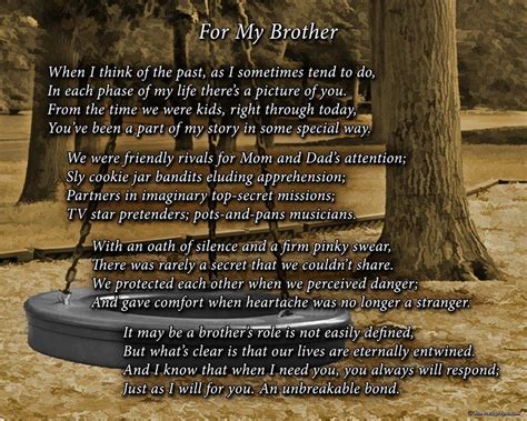 for my brother poem print 8x10 beautiful brother t for any occasion brother poems big