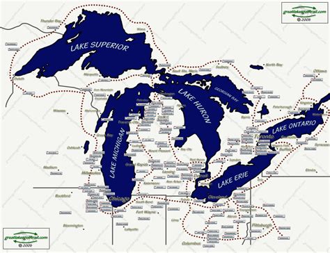 Great Lakes Golf Trail Interactive Map