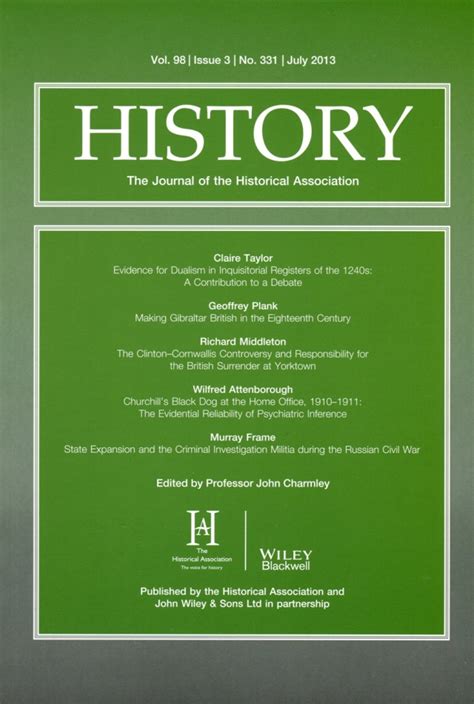 History The Journal Of The Ha Primary Historical Association