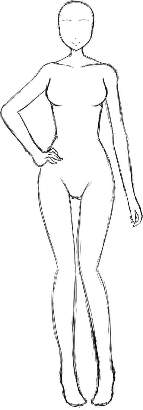 Body Base Drawing Female