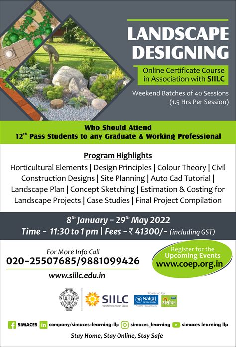 Online Course On Landscape Designing With Siilc College Of