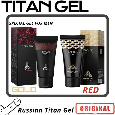 ORIGINAL TITAN GEL GOLD AND RED MADE IN RUSSIA AUTHENTIC Shopee Philippines