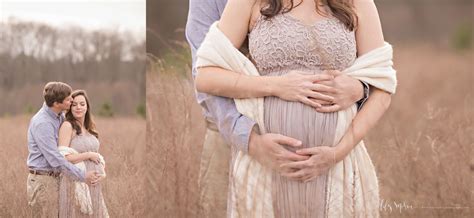Atlanta Maternity Photographer Abby And Charlie In The Field — Atlanta