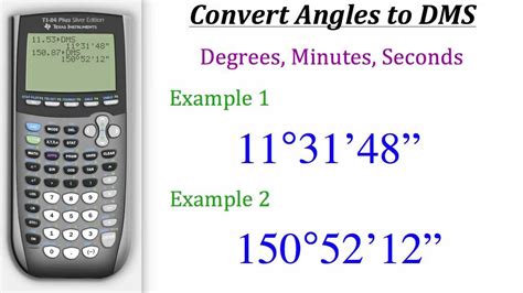 How to calculate the modulus of a complex number? TI Calculator Tutorial: Converting Angles to DMS - YouTube