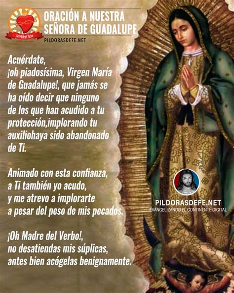 Proteccion Oracion A La Virgen De Guadalupe Oracion A La Virgen De