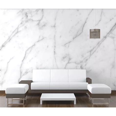 Buy 3d White Marble Wall Mural Wallpaper 2438 Mydeal