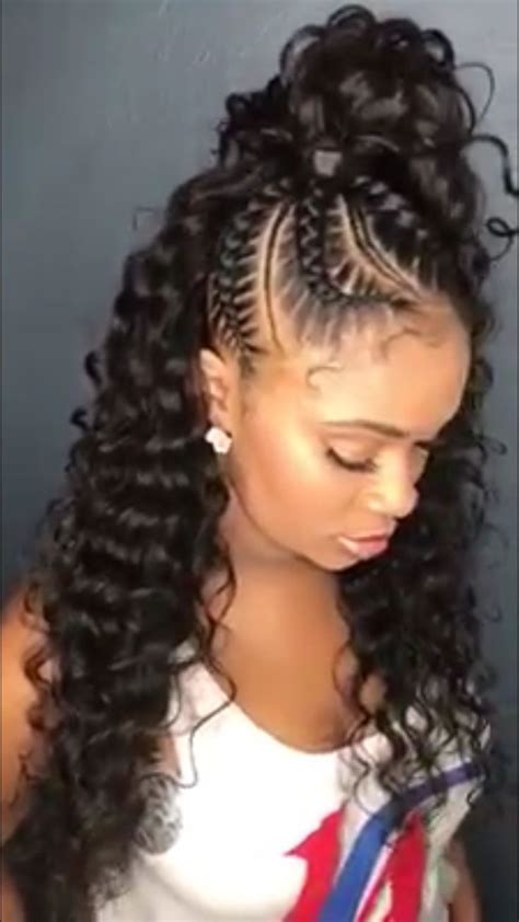 This is a very beginner friendly two braids with weave using the rubber band method. Untitled | Braided hairstyles, Hair styles, Braids with curls