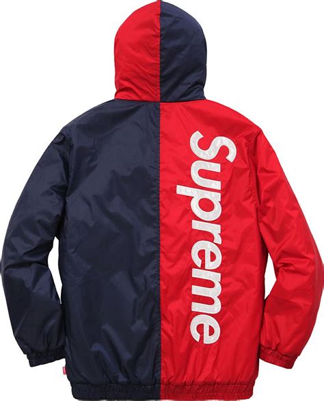 Supreme 2 Tone Hooded Sideline Jacket Mens Outfits Jackets Mens