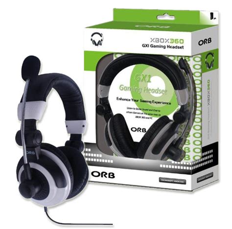 New Orb Gx1 Wired Gaming Headset Headphones Xbox 360 Ebay