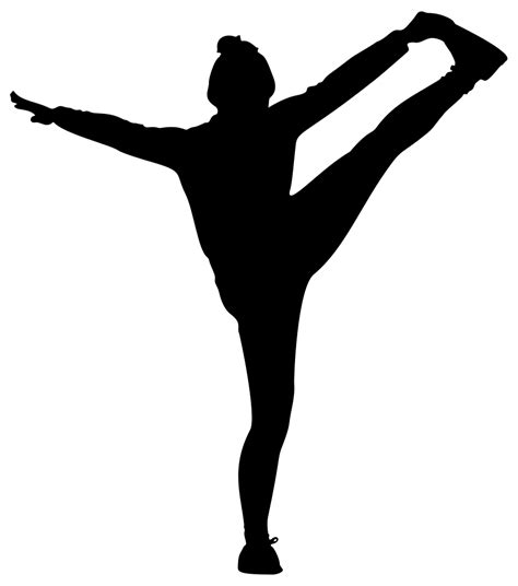 Onlinelabels Clip Art Female Yoga Pose Silhouette 25