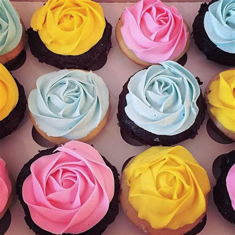 Pretty Pastels Rose Cupcakes The Cupcake Delivers