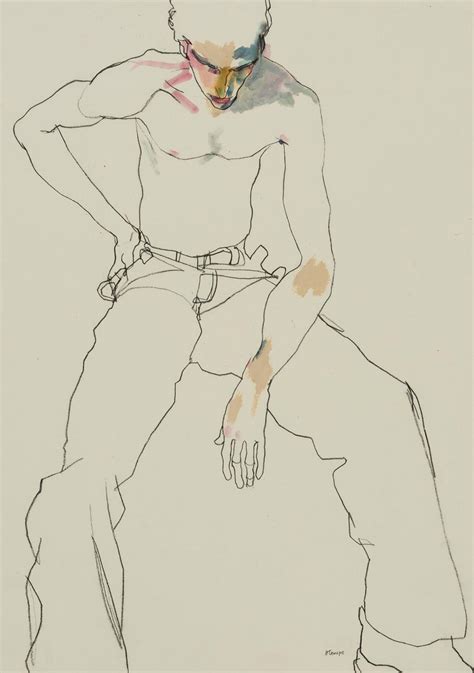 Dancer Jon Sitting Hand On Hip S Howard Tangye