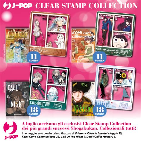 J Pop Manga Presenta Liniziativa Clear Stamp Collection Animeclick