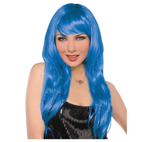 Glamorous Long Blue Wig Wigs Purple Wig Blue Wig