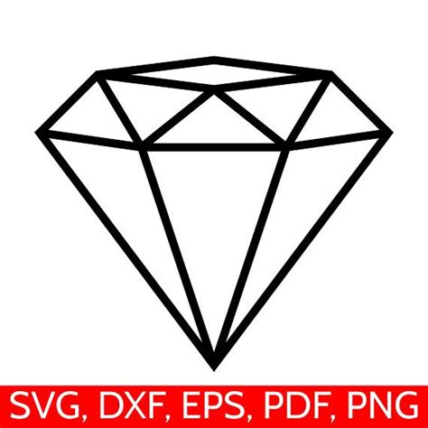 Diamond Svg File For Cricut And Silhouette Diamond Svg Cut File
