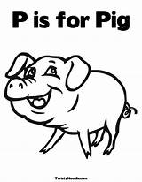 Pig Coloring Colouring Popular Coloringhome sketch template