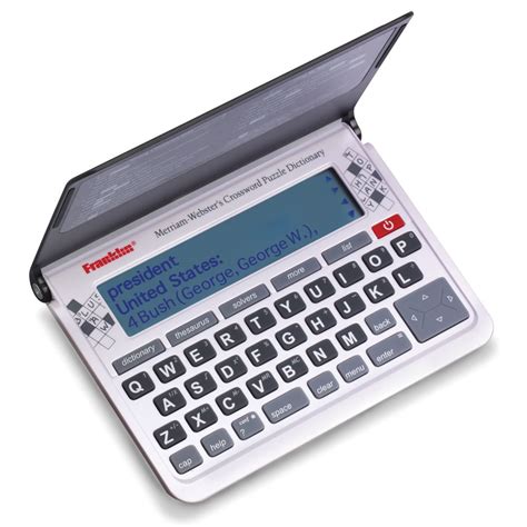 The Advanced Electronic Crossword Puzzle Dictionary Hammacher Schlemmer