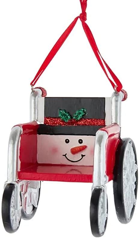 Snowman Wheelchair Ornament Winterwood Gift Christmas Shoppes