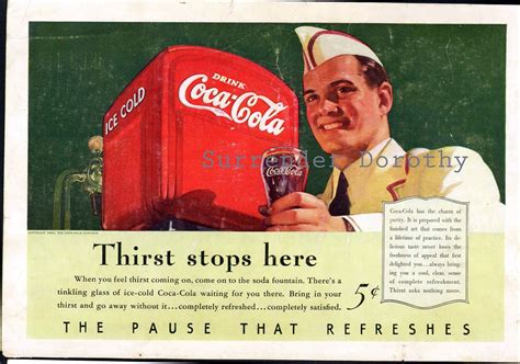 1940 Thirst Stops Here Classic Coca Cola Ad Surrendrdorothy Flickr