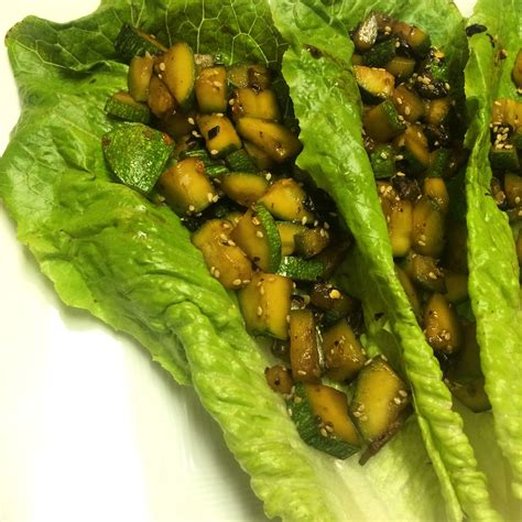 Fortunately, there's a solution that doesn't involve chowing down on a bland dish—just add some sauce. Spicy Zucchini Stir fry Lettuce Wraps: Using Pam, fry: 3 ...