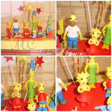 Los Simpson Creaciones De Mimi Corcuera Lima Peru Tortas Infantiles Cumpleaños Los Simpson