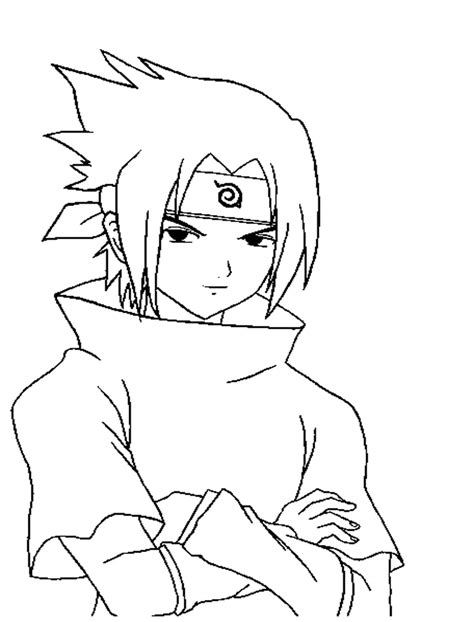 Cute Baby Sasuke Coloring Page Anime Coloring Pages