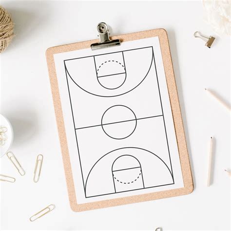 Basketball Printable Playbook For Kids Basketball Diagrams Etsy