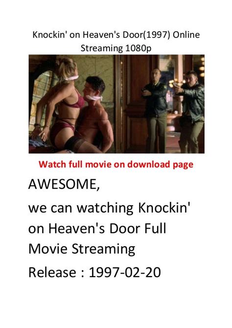 Knockin On Heaven S Door 1997 Online Streaming 1080p Best Movies Ac