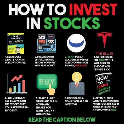 A Poster With The Words How To Invest In Stocks And Other Things That